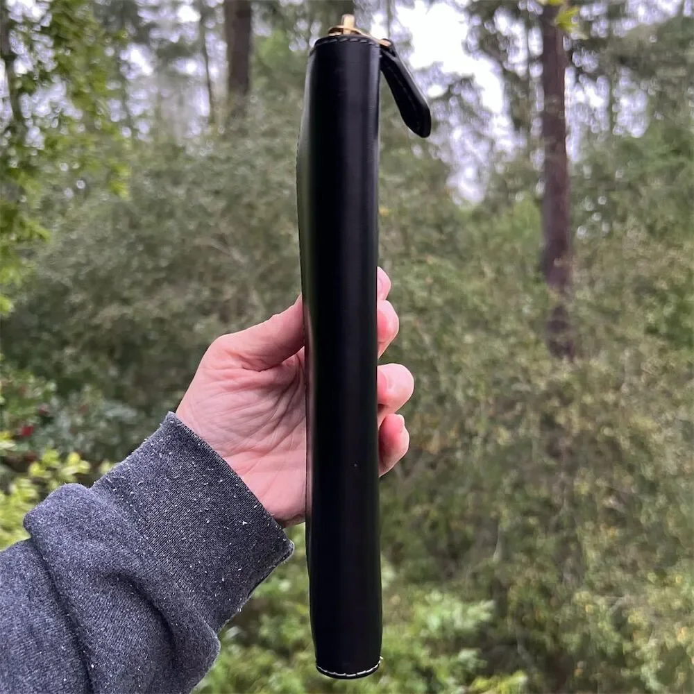 COACH Women's Essential Slim Accordion Zip Wallet Smooth BLACK Leather w Gold - Picture 6 of 8